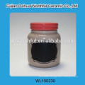 Promotion ceramic storage tank with red cover